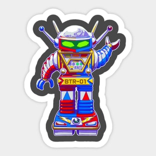 Big Tin Robot Mascot BTR-01 Sticker